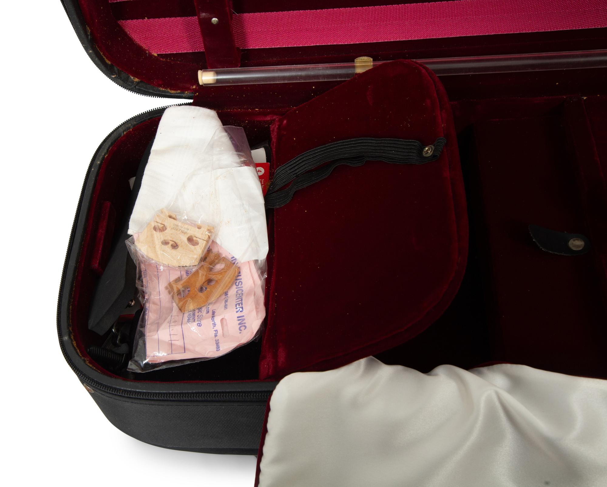 Two Cased Violins with Bows