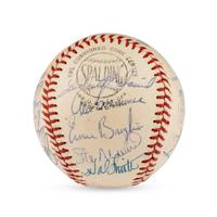A 1961 St. Louis Cardinals Team Signed Autograph Baseball