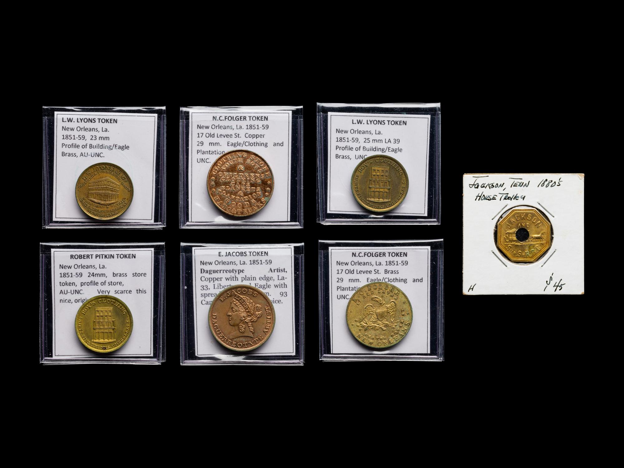 [EXONUMIA] A Collection of Seven Private Issue Advertising Tokens