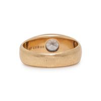 DIAMOND AND YELLOW GOLD RING