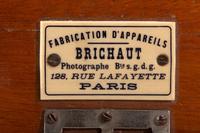 [EARLY PHOTOGRAPHY]. Truncated roll film box camera. Brichaut, Paris.