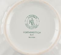 A Group of Eleven Ralph Lauren Featherstitch Blue Porcelain Ice Cream Bowls