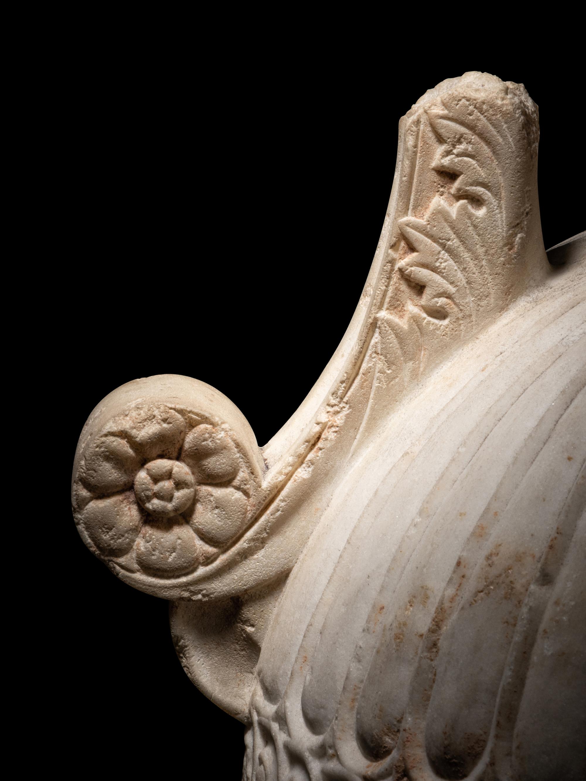 A Greek Marble Loutrophoros