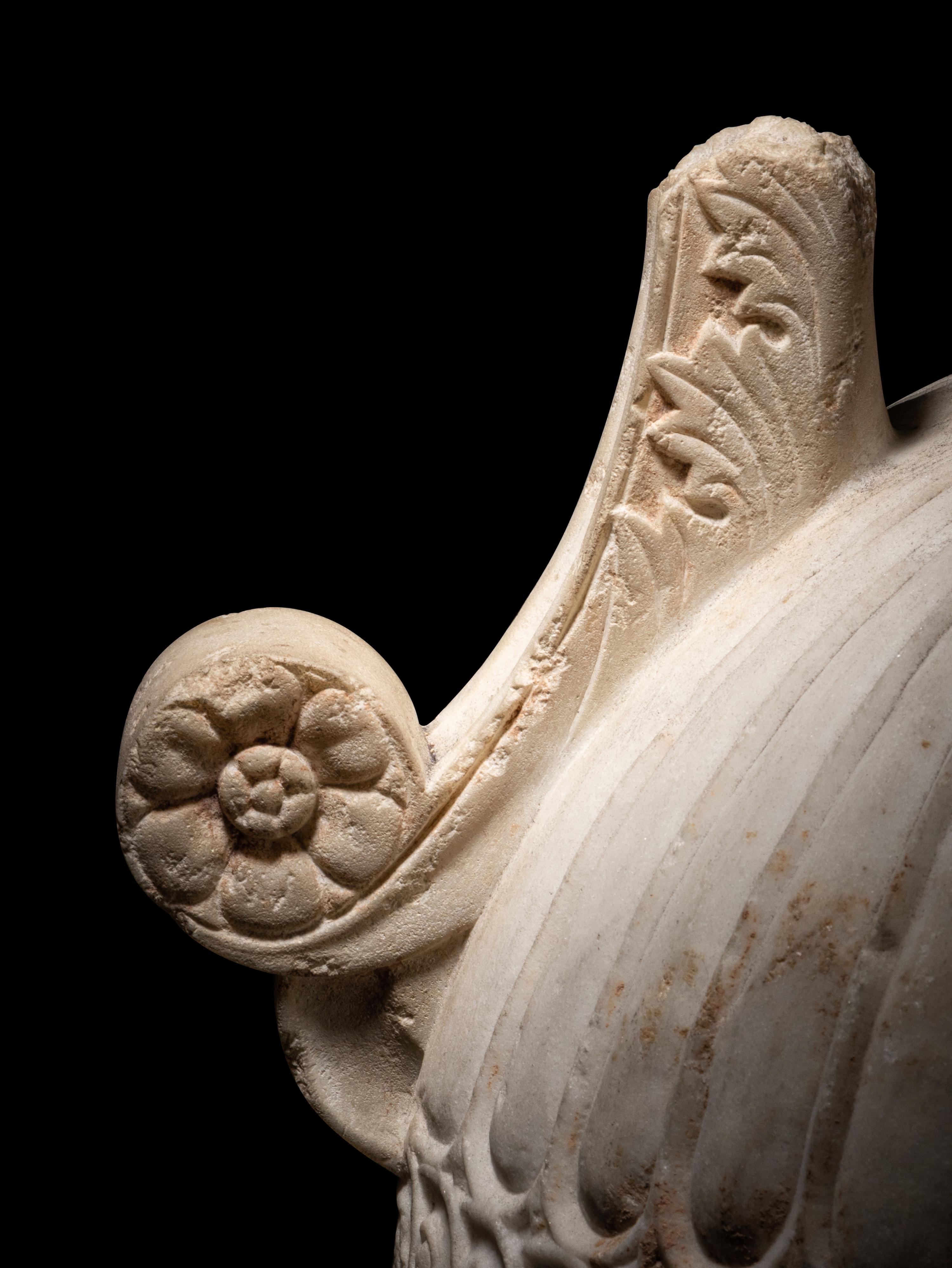 A Greek Marble Loutrophoros
