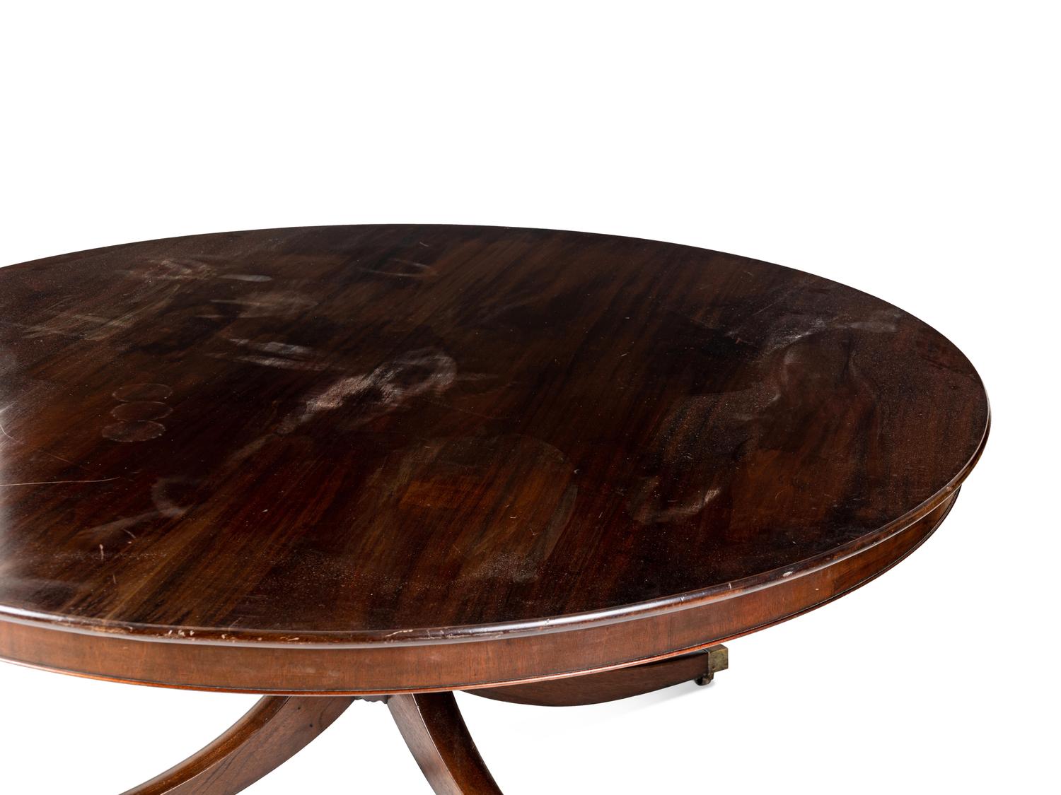A Regency Style Mahogany Circular Dining Table