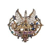 RENAISSANCE STYLE, SILVER-GILT, ENAMEL AND MULTIGEM 'PELICAN IN HER PIETY' BROOCH