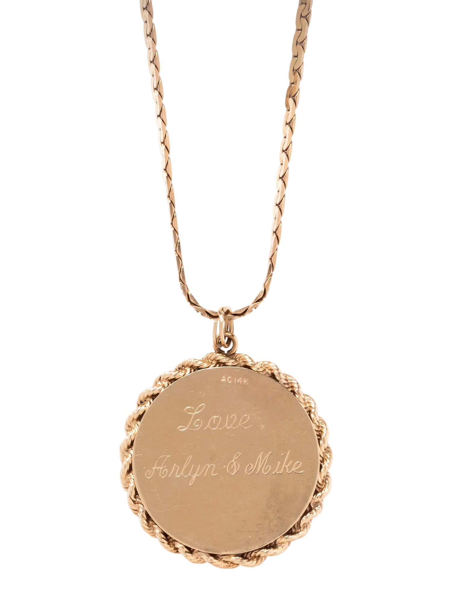 YELLOW GOLD PENDANT/NECKLACE