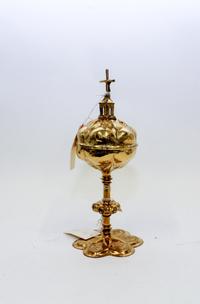 A Gilt and Tinned Ciborium Height 12 3/4 inches. — 20TH CENTURY