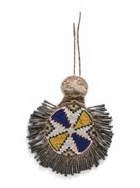 Apache Beaded Hide Strike-a-Light Bag