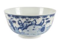 Three Blue and White Porcelain Bowls