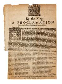 [BARKER, Christopher]. By the King a Proclamation Concerning the Times of holding this Summer Assizes. London: John Bill and Christopher Barker, 1660.