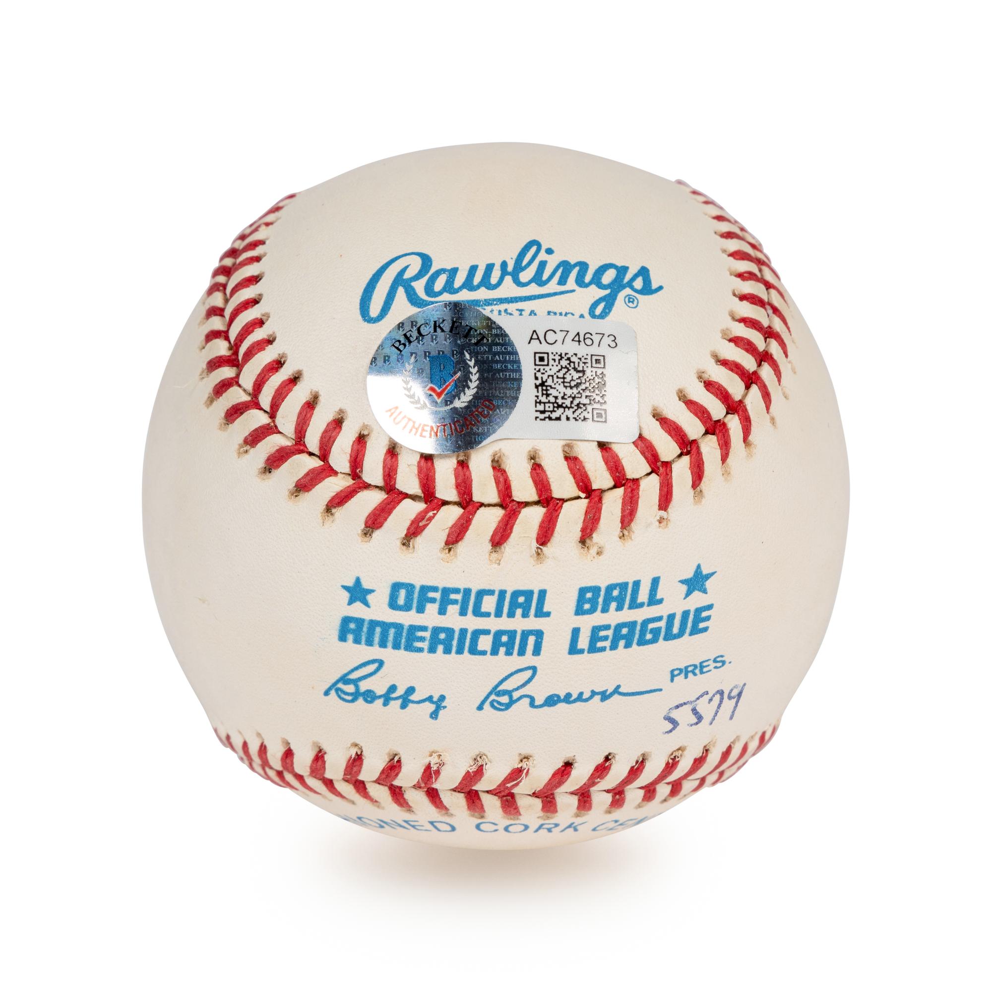 A Ted Williams Single Signed Autograph Baseball,