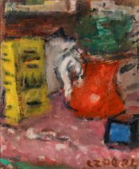 Béla Adalbert Czóbel (Hungarian, 1883-1976) — Still Life in Red