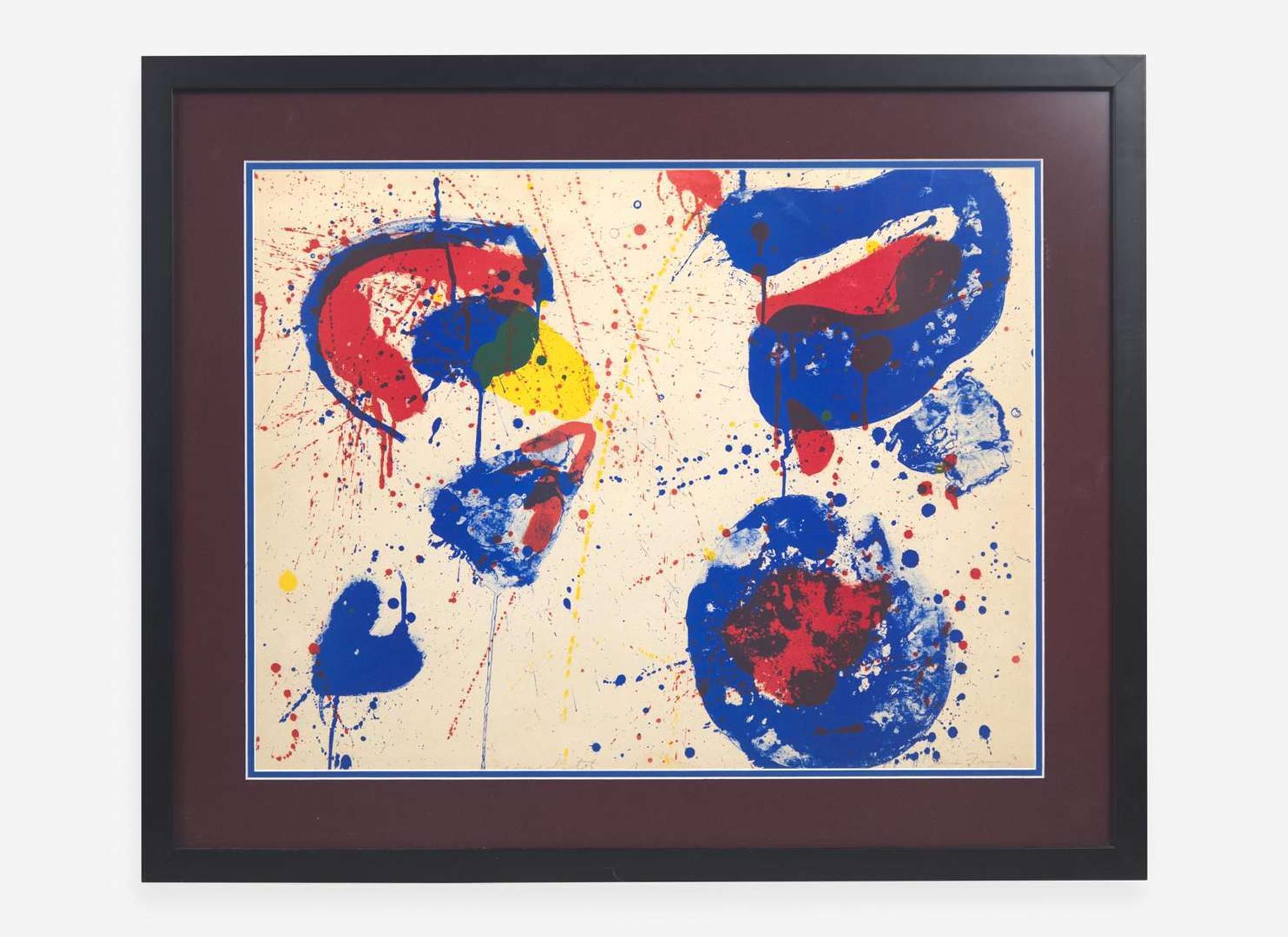 Sam Francis (American, 1923-1994) Hurrah for the Red, White and Blue