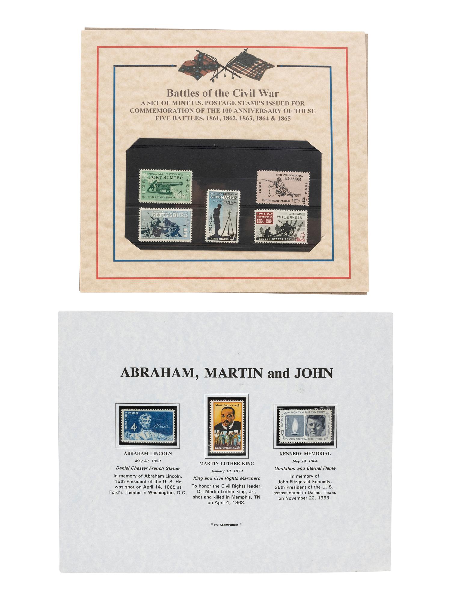 [AMERICANA]. Antebellum letters, First Day Covers, arrest warrant, rewards poster, and more.