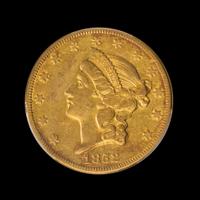 A United States 1852-O Liberty Head $20 Gold Coin