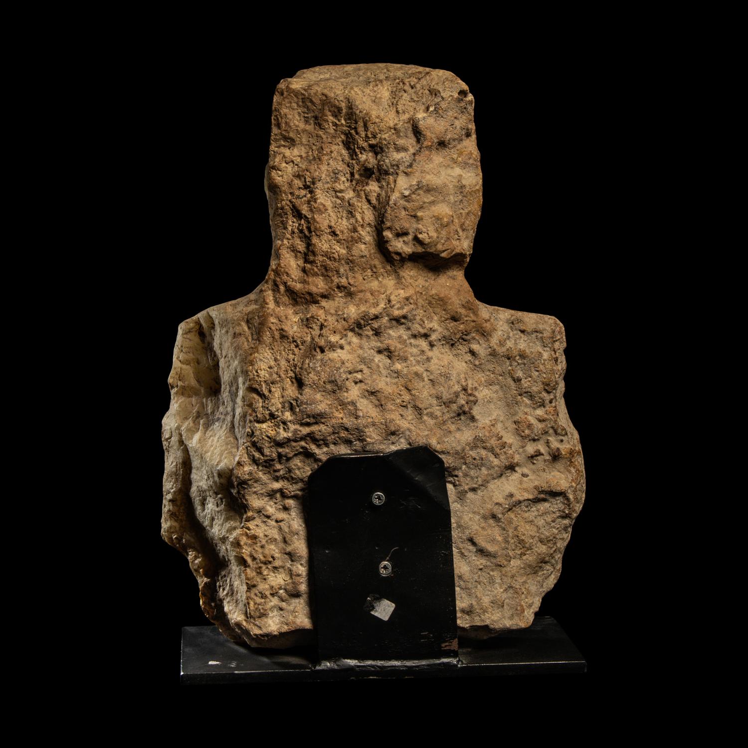 A South Arabian Alabaster Bust of a Woman