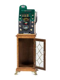 A Bell-Fruit-Gum 10 Cent Diamond Front Slot Machine