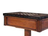 A George IV Specimen Marble-Top Oak Games Table