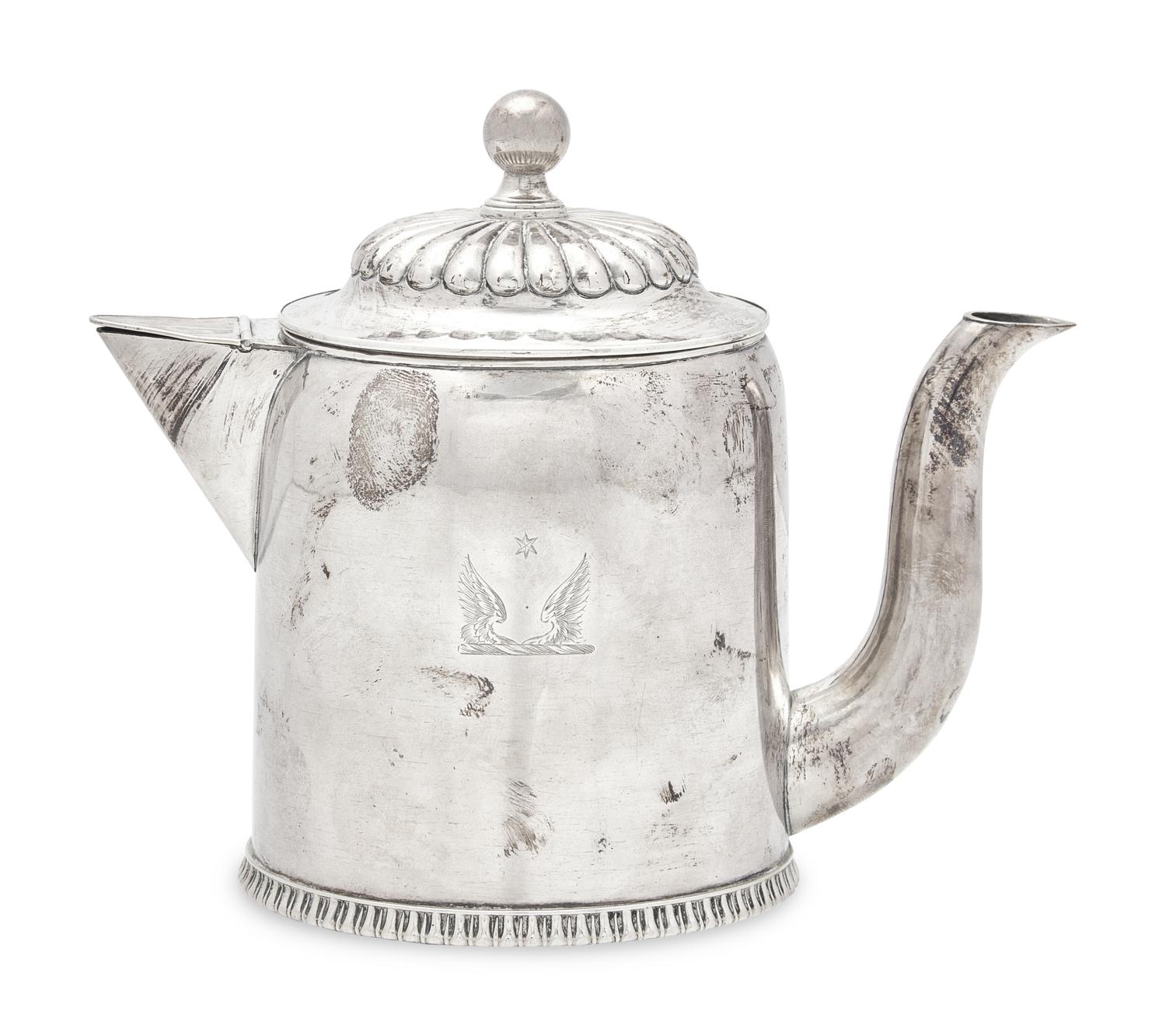 A Rare Silver Argyle, John Nelson (1735-1789), Portsmouth, NH, Circa 1760