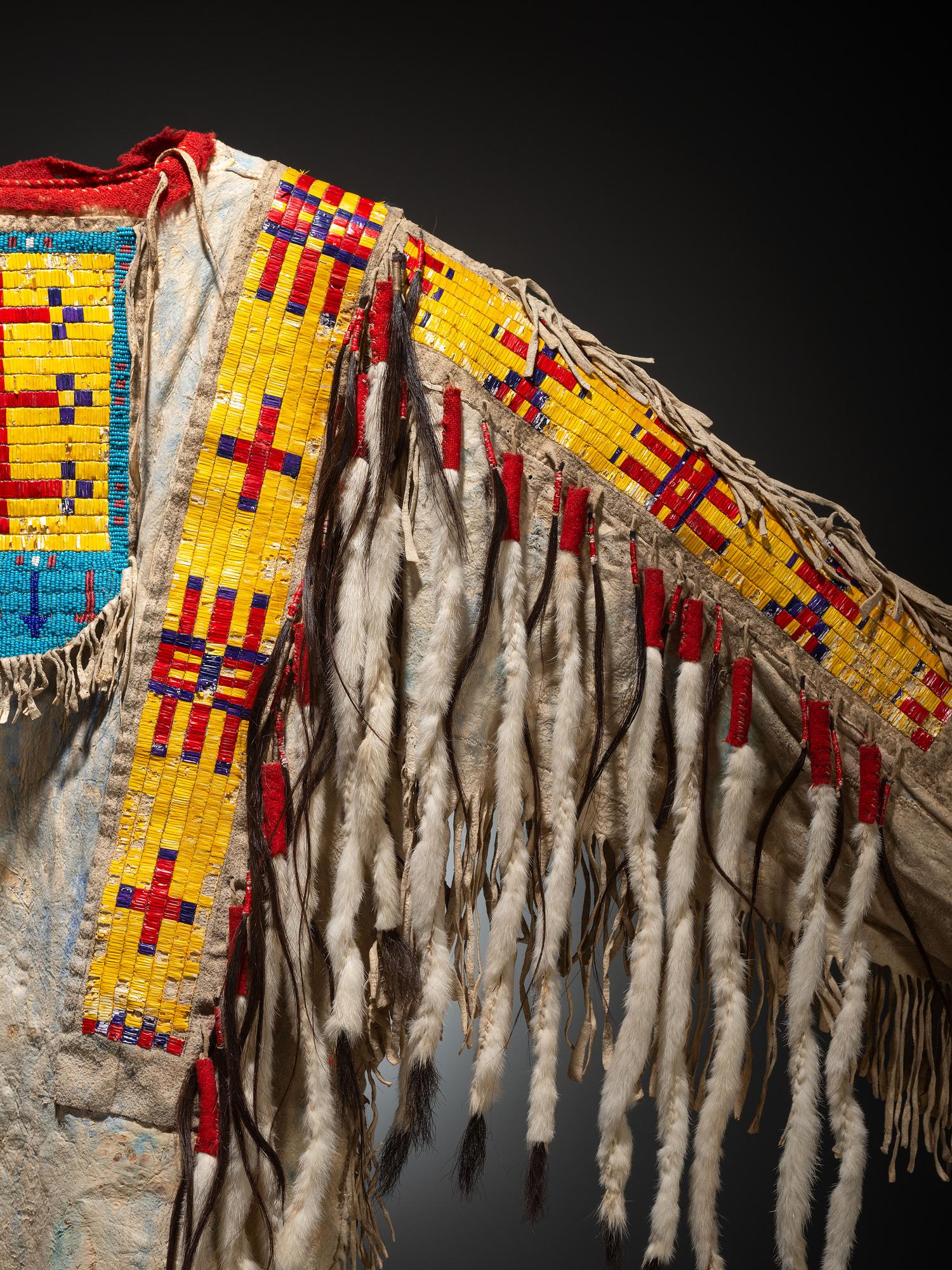 Sioux Quilled and Beaded Hide Shirt
