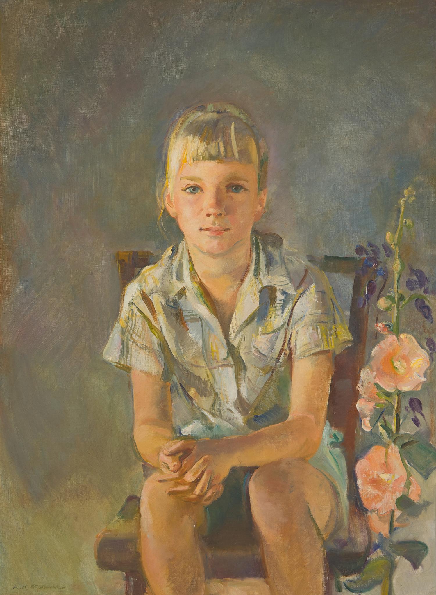 Two Works: Young Boy and His Puppy; together with Kathy (2)