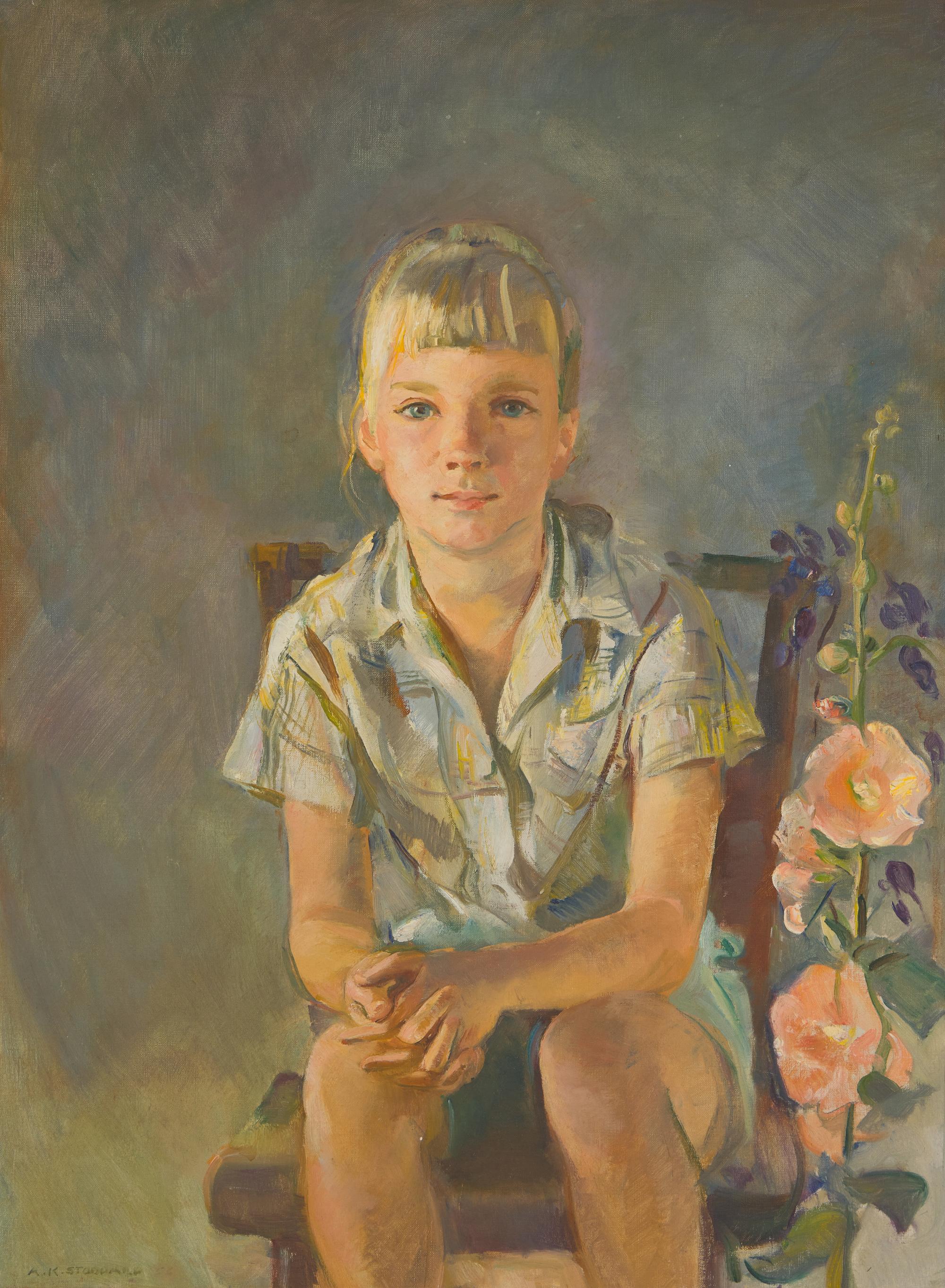 Two Works: Young Boy and His Puppy; together with Kathy (2)