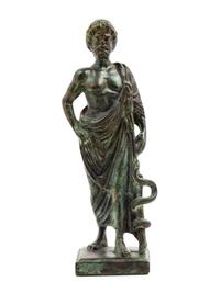 A Grand Tour Roman Style Patinated Bronze Figure