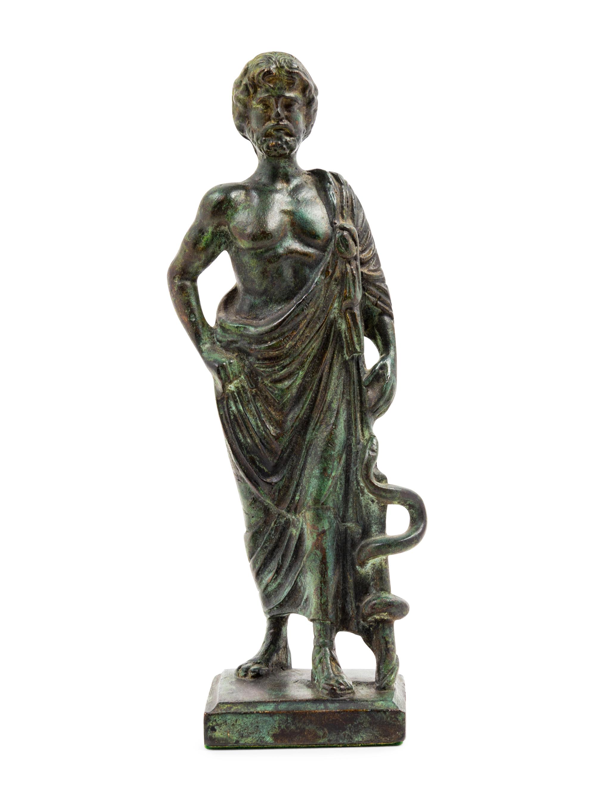 A Grand Tour Roman Style Patinated Bronze Figure