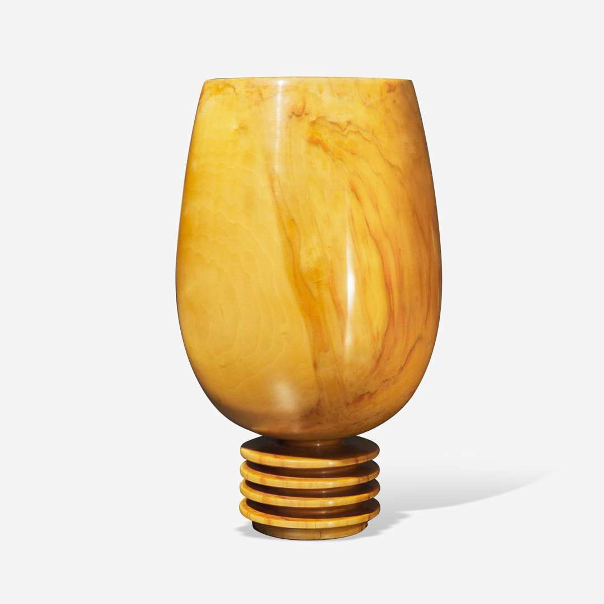 Edward Moulthrop (American, 1916-2003) A Large Rare Ashleaf Maple Chalice Vessel, USA, circa 1990s