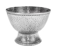 An American Silver Footed Ice Bowl, Tiffany & Co., New York, NY, Late 19th/Early 20th Century, having a spot-hammered finish throughout