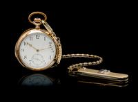 A Gold Filled Open Face Quarter Minute Repeater Pocket Watch,