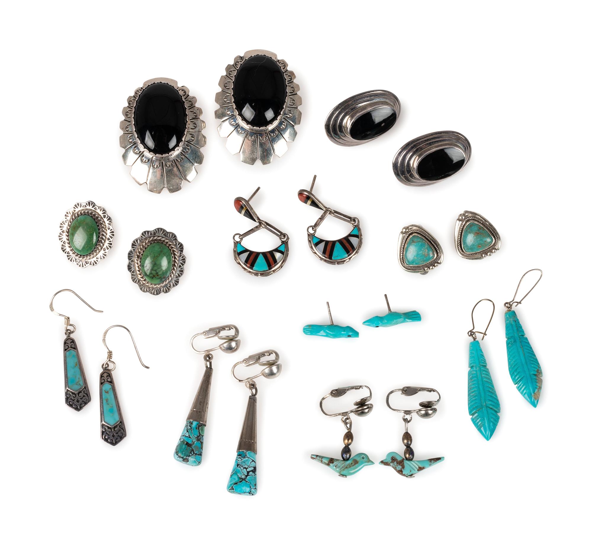 Navajo, Zuni, and Southwestern-style Earrings