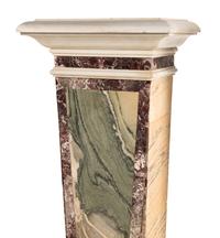 A Pair of Italian Specimen Marble Pedestals