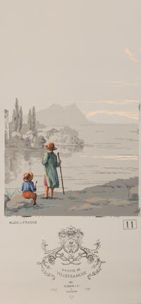 A Complete Set of Fourteen Zuber et Cie. La Cote de Villefranche Wallpaper Panels