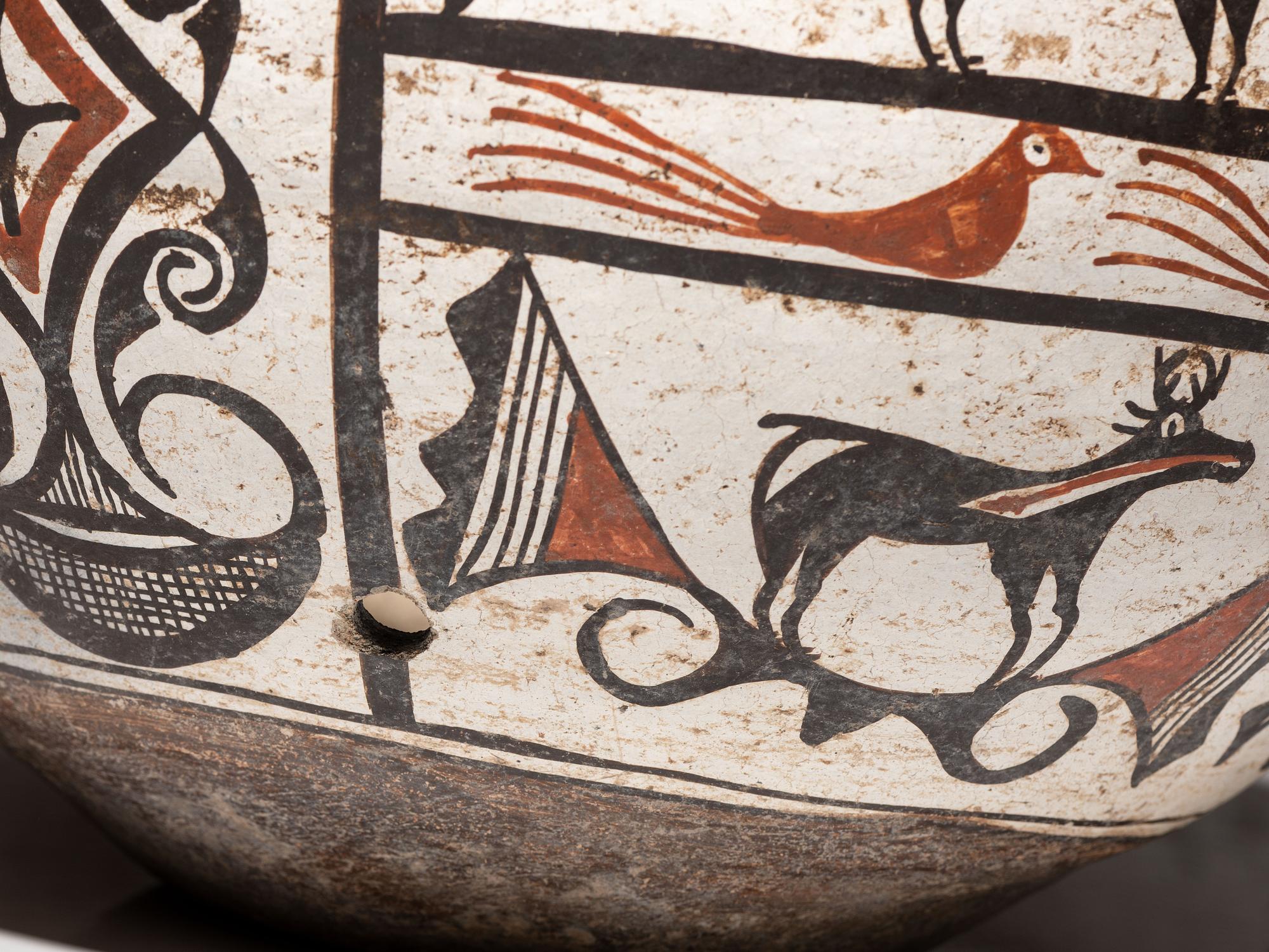 Zuni Polychrome Pottery Olla