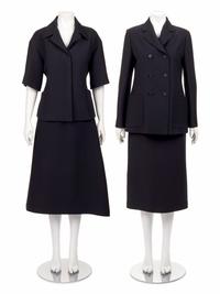 Two Christian Dior Two-Piece Skirt Suits