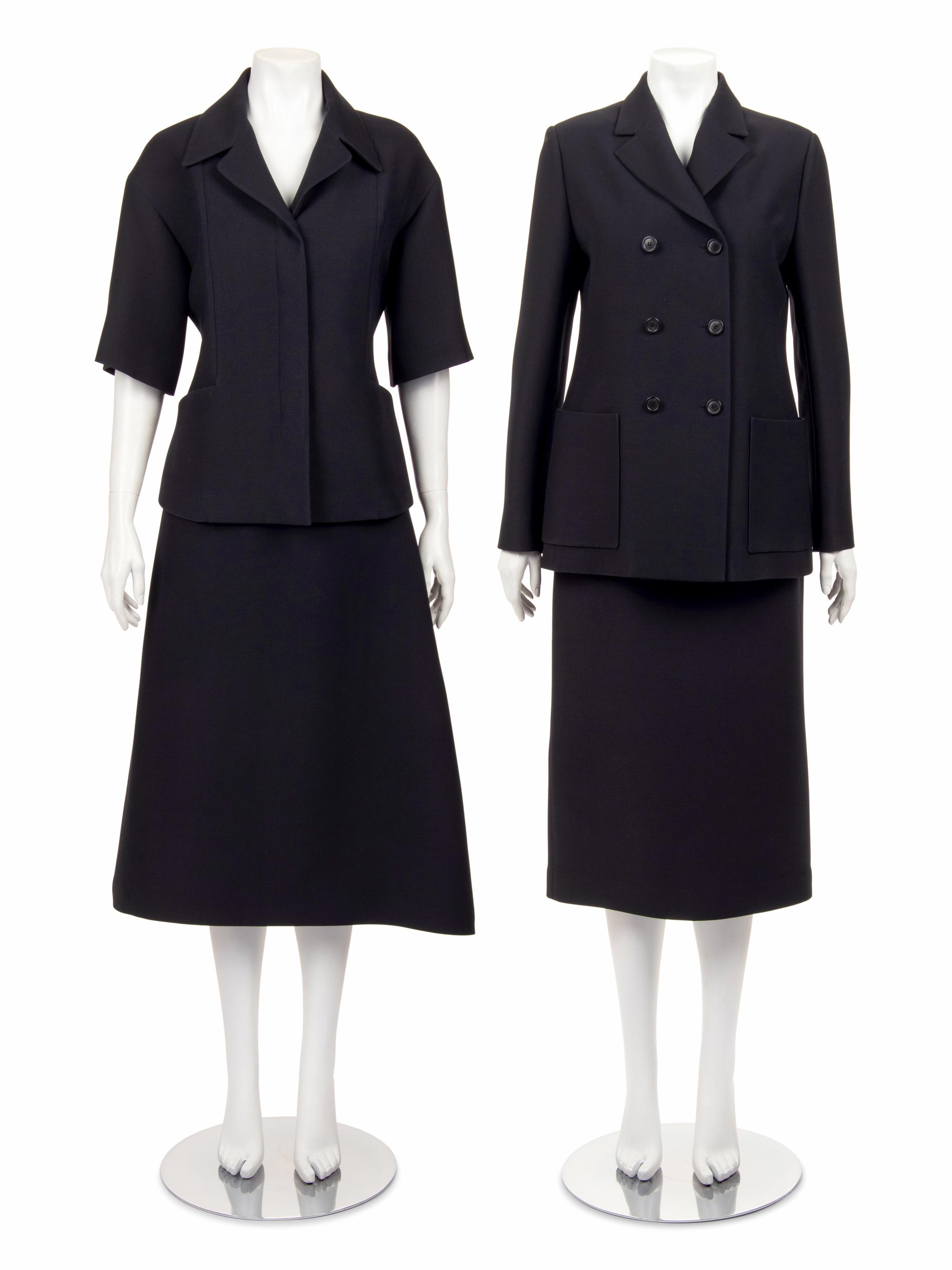 Two Christian Dior Two-Piece Skirt Suits