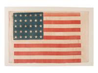 [FLAGS]. 30-star American parade flag. Ca 1848-1850.