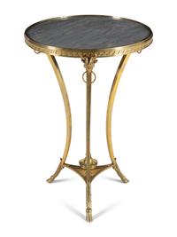 A French Gilt Bronze and Marble Guéridon