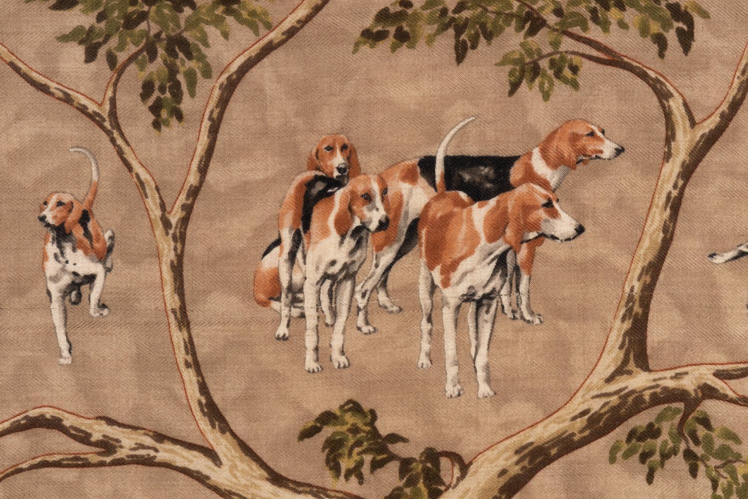 Two Hermès 90cm Cashmere/Silk Scarves