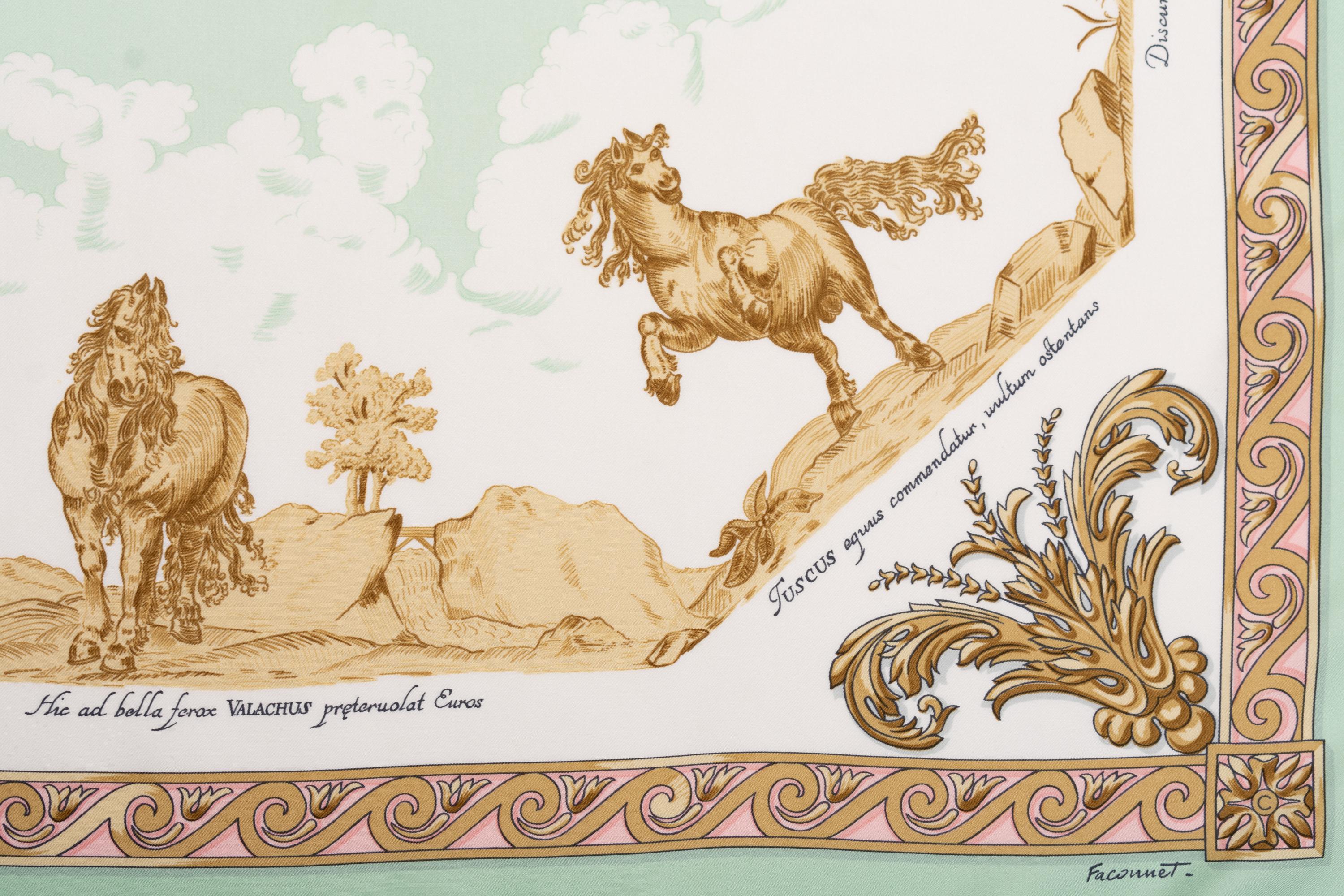Three Hermès 90cm Silk Scarves