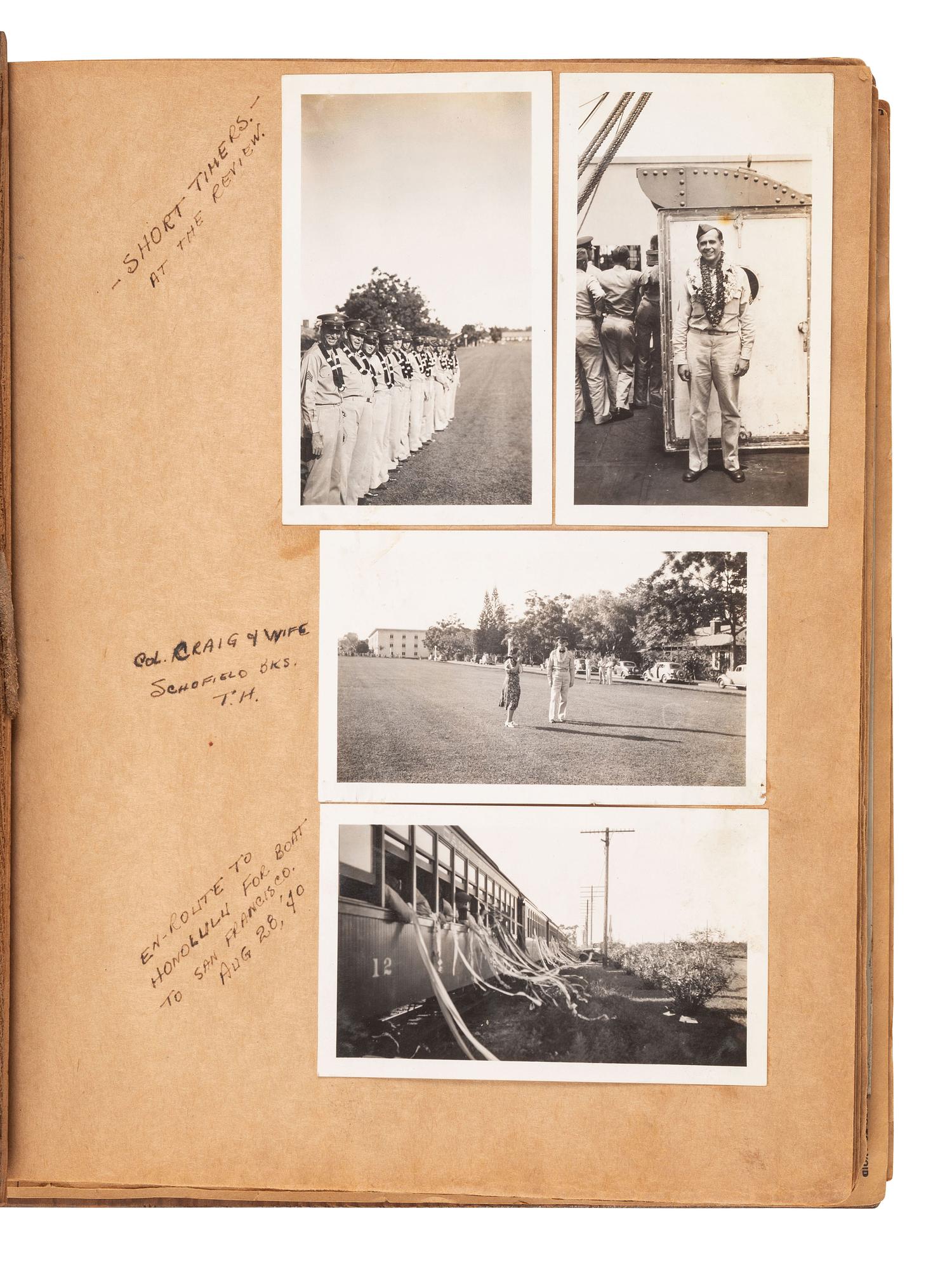 [WORLD WAR II] Albums documenting a soldier's experiences in Hawaii and Japan with additional photos