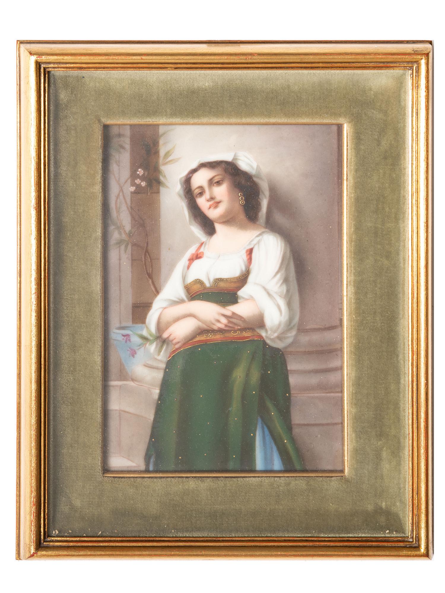 A German Porcelain Plaque