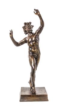 A Continental Grand Tour Bronze Figure, after the Antique, Height 33 1/4 inches.