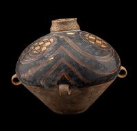 A Chinese Painted Pottery Handled Jar