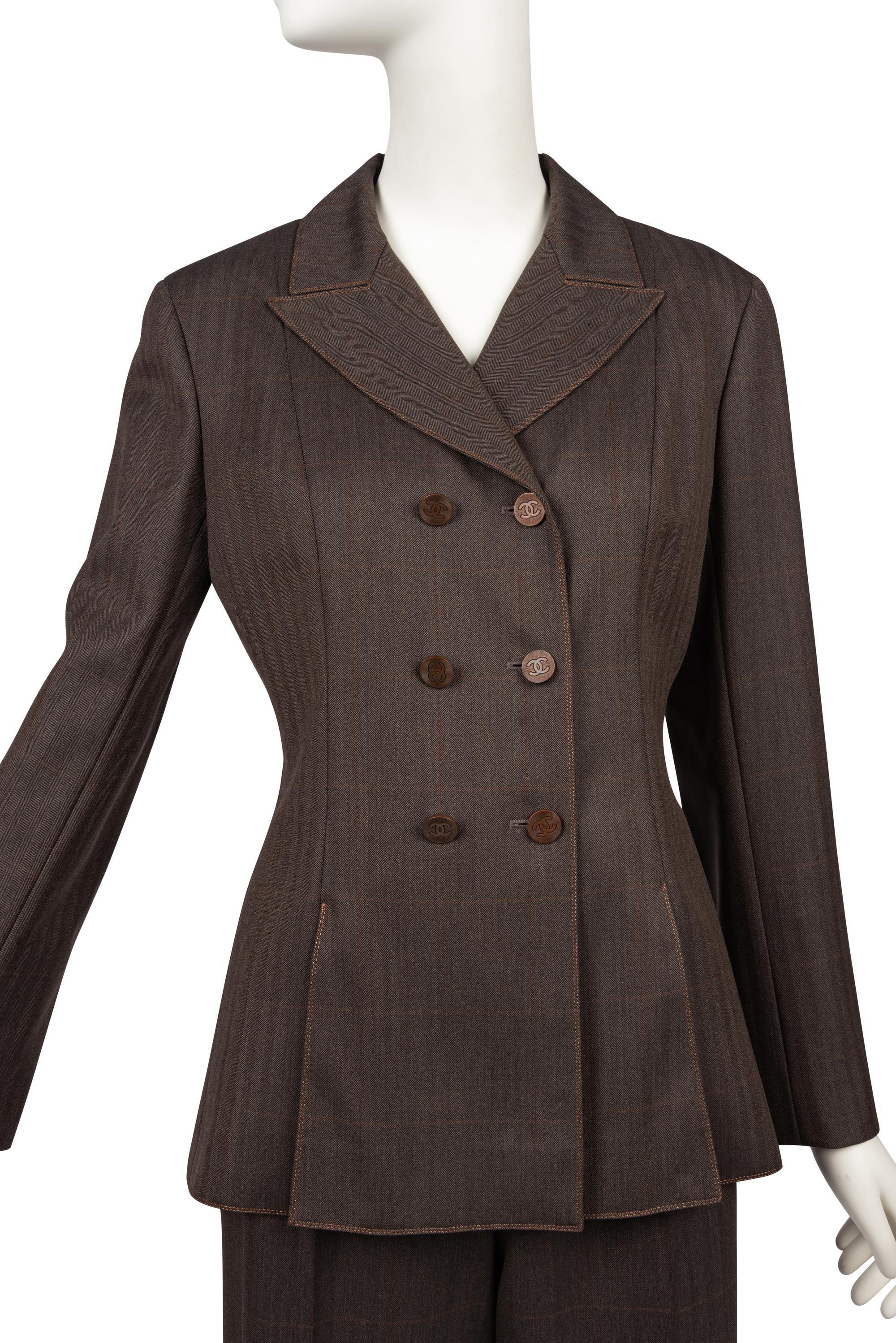 Chanel Brown Pant Suit, 2000-10s