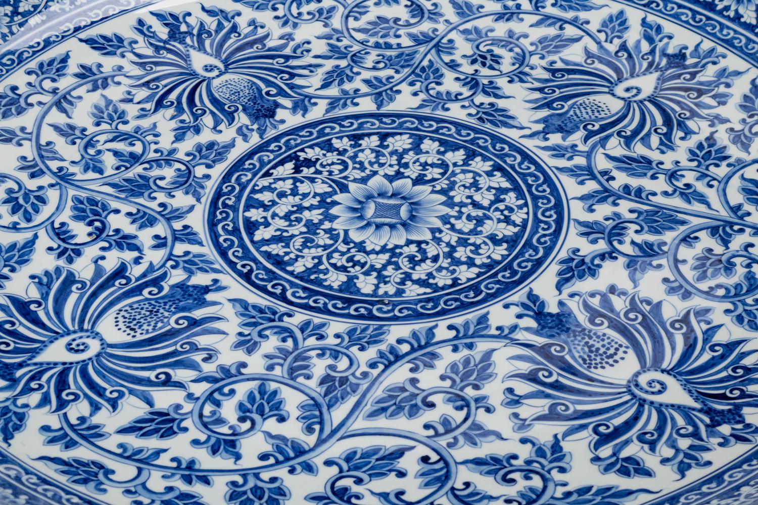 A Chinese Carved Wood Circular Table
