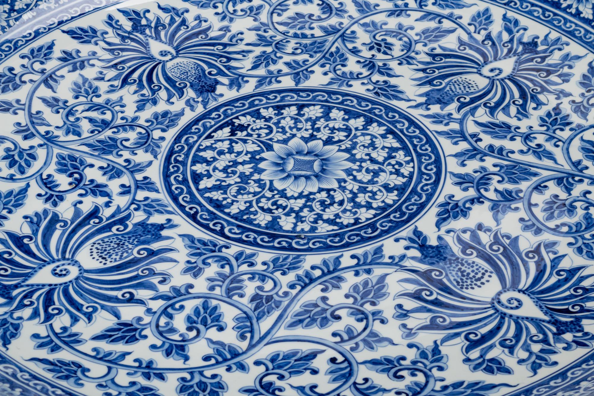A Chinese Carved Wood Circular Table