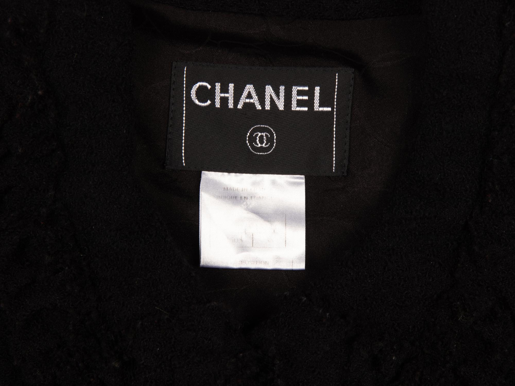 Chanel, Black Tweed Cropped Jacket